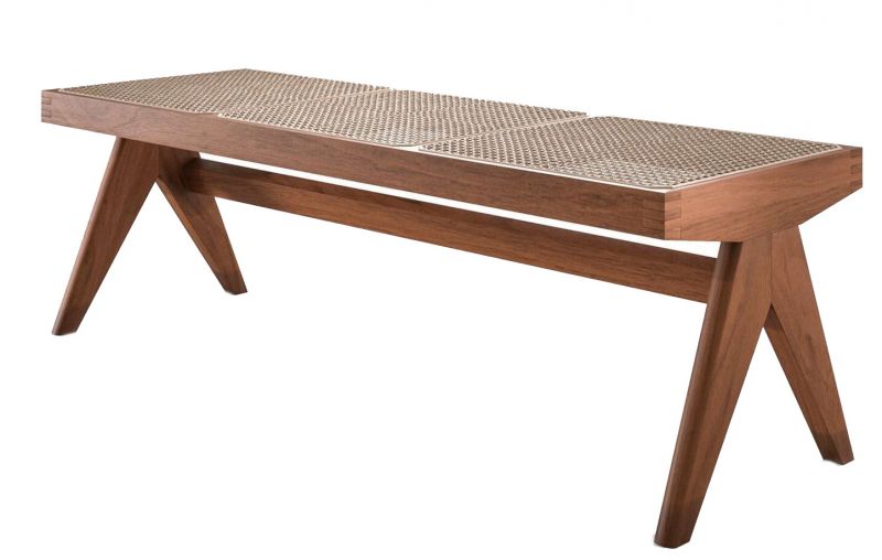 057 Civil Bench Bank Teak Cassina